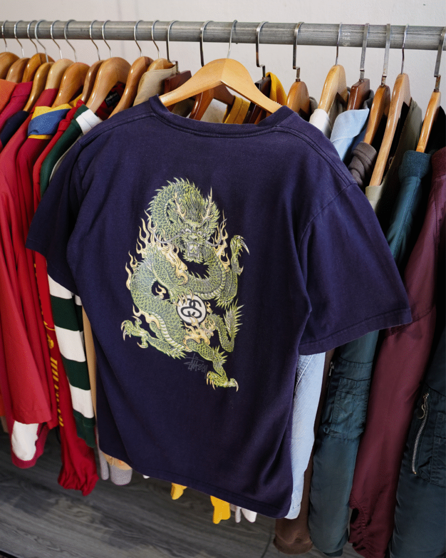 VINTAGE STUSSY DRAGON ICONIC TEE